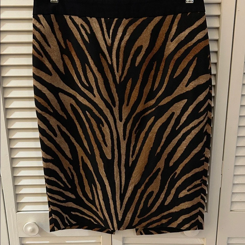 WHBM Animal Print Pencil Skirt